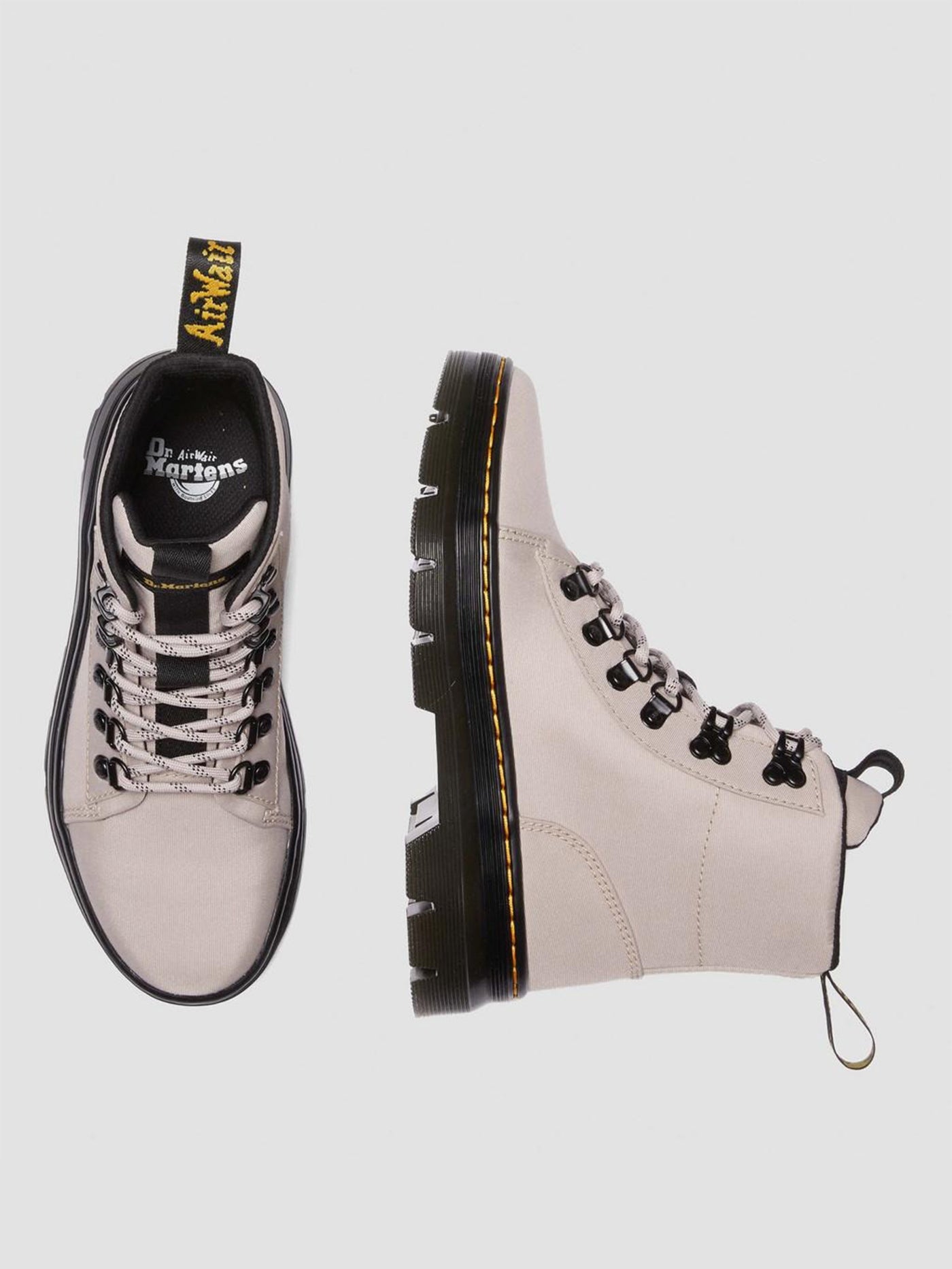 Dr. Martens Combs W Poly Twill Vintage Taupe Boots Fall 2023 | EMPIRE