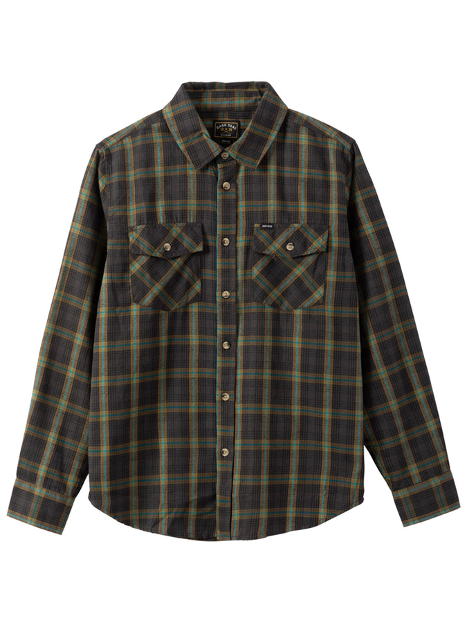 Dark Seas Garrison Long Sleeve Buttondown Shirt Fall 2025 | BLACK
