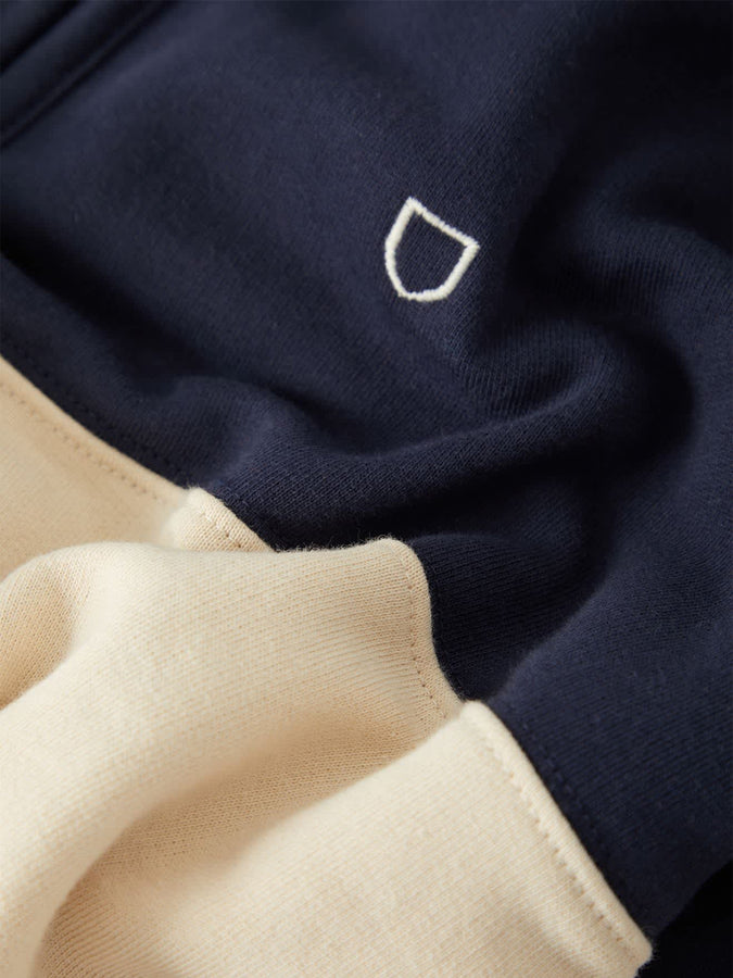 Brixton Danville Quarter Zip Fleece Fall 2026 | NAVY/WHITECAP