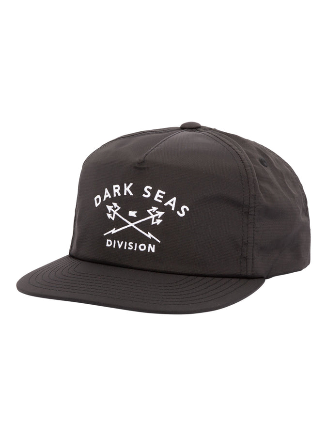 Dark Seas Tridents Nylon Snapback Hat | BLACK