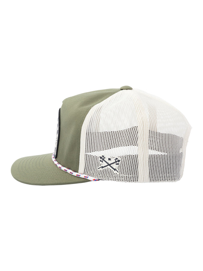 Dark Seas Enfield Trucker Hat | GREEN/WHITE