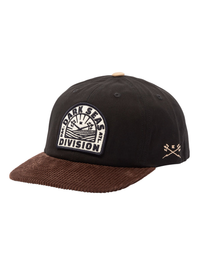 Dark Seas Oberon Strapback Hat | BLACK/BROWN