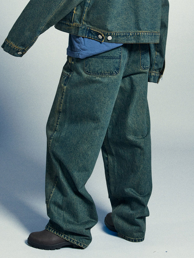 Obey Leah III Baggy Double Knee Jeans Fall 2025 | YELLOW TINT WASH (YTW)