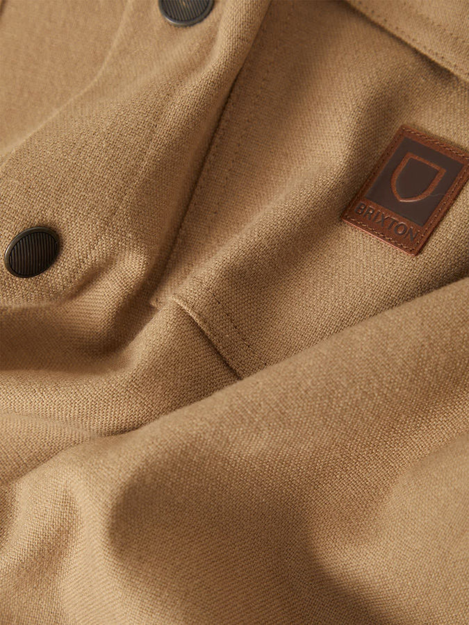 Brixton Bowery Builders Ranch Performance L/S Buttondown Shirt Fall 2026 | KHAKI/BROWN