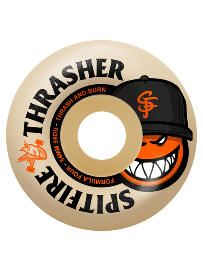 Spitfire x Thrasher F4 The City Radial Full Skateboard Wheels | NATURAL