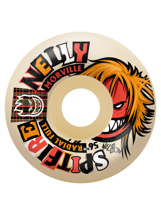 Spitfire F4 Nelly Morville Rough Cut Radial Full Skate Wheels | NATURAL