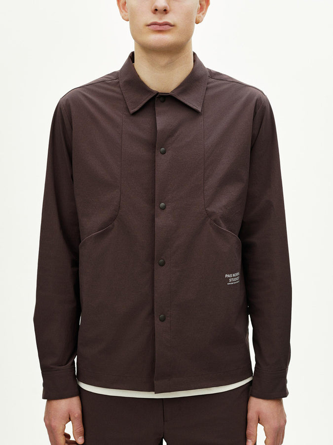 Pas Normal Studios Off-Race Tech Overshirt Jacket Spring 2026 | DARK PURPLE