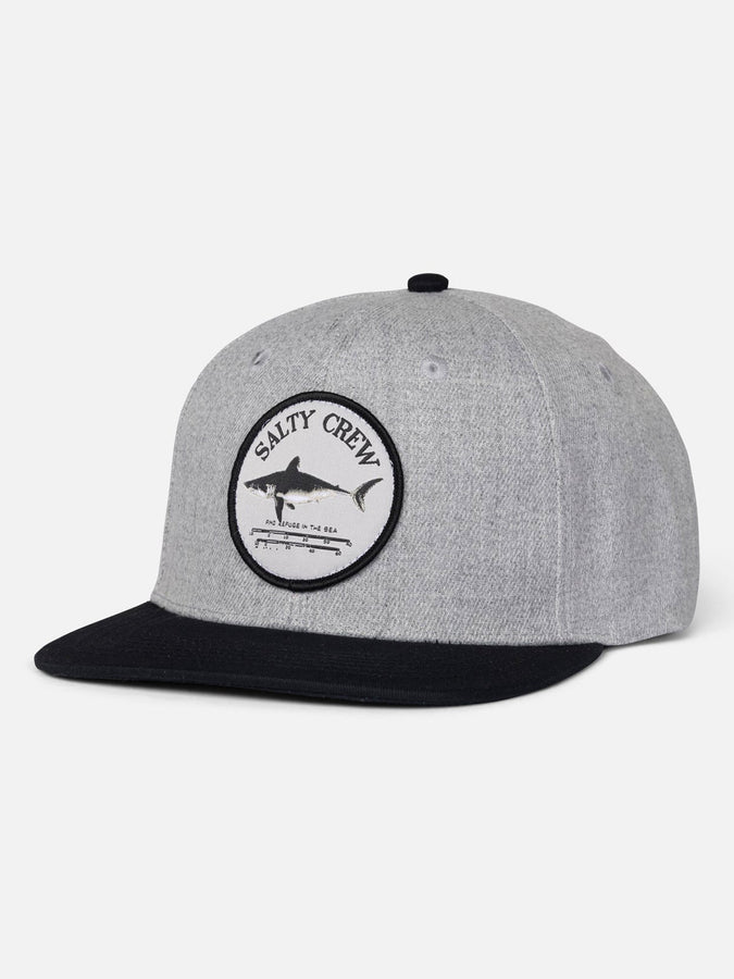 Salty Crew Bruce 6 Panel Snapback Hat | GREY HEATHER