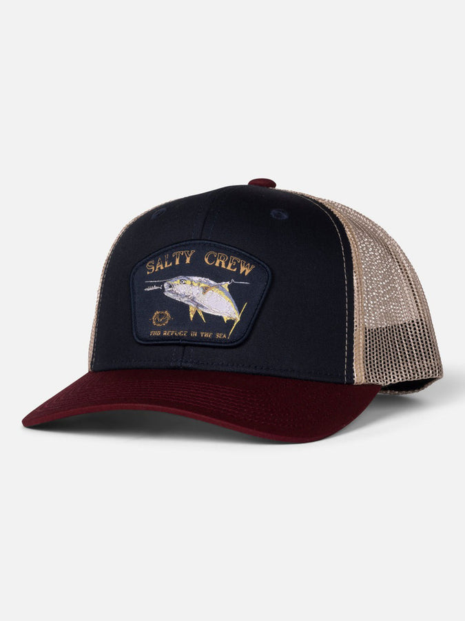 Salty Crew Surface Retro Trucker Hat |  NAVY/RED
