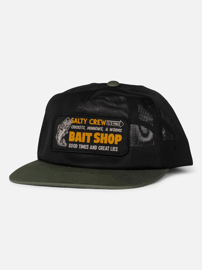 Salty Crew Bait Shop Trucker Hat | GREEN/BLACK