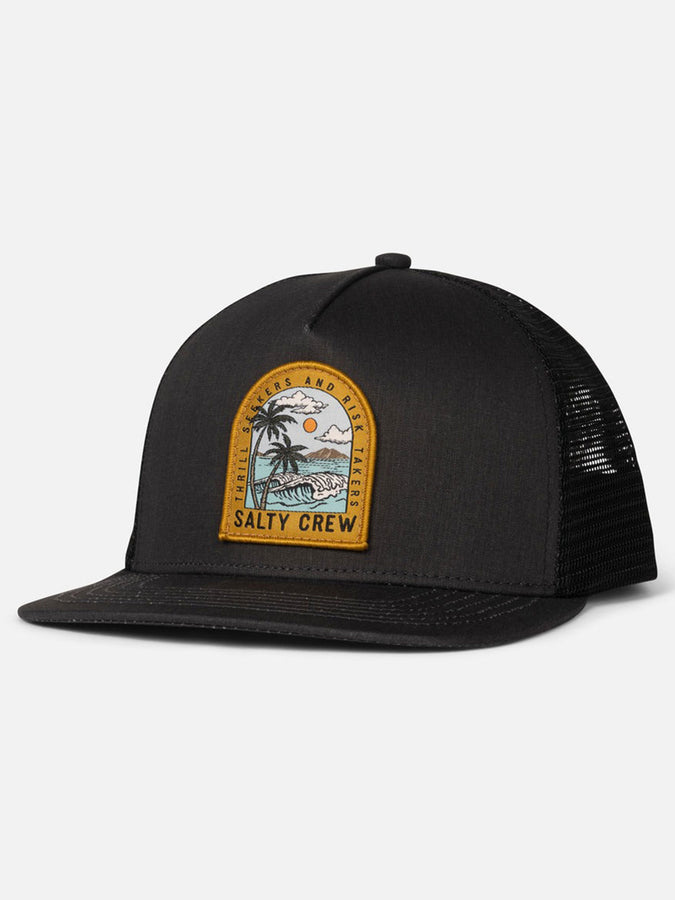 Salty Crew Archway Trucker Hat | BLACK