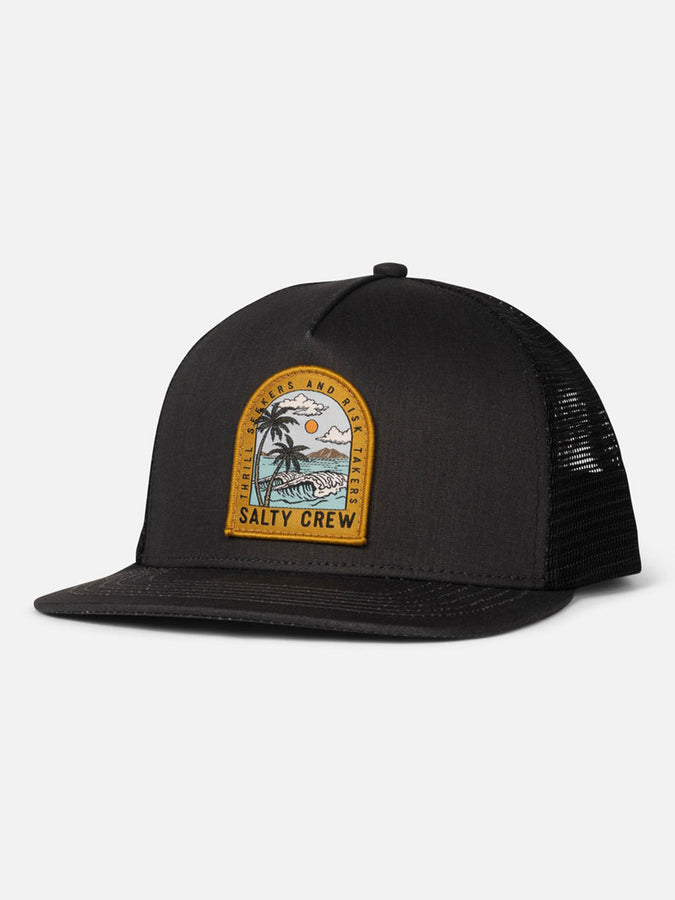 Salty Crew Archway Trucker Hat | BLACK