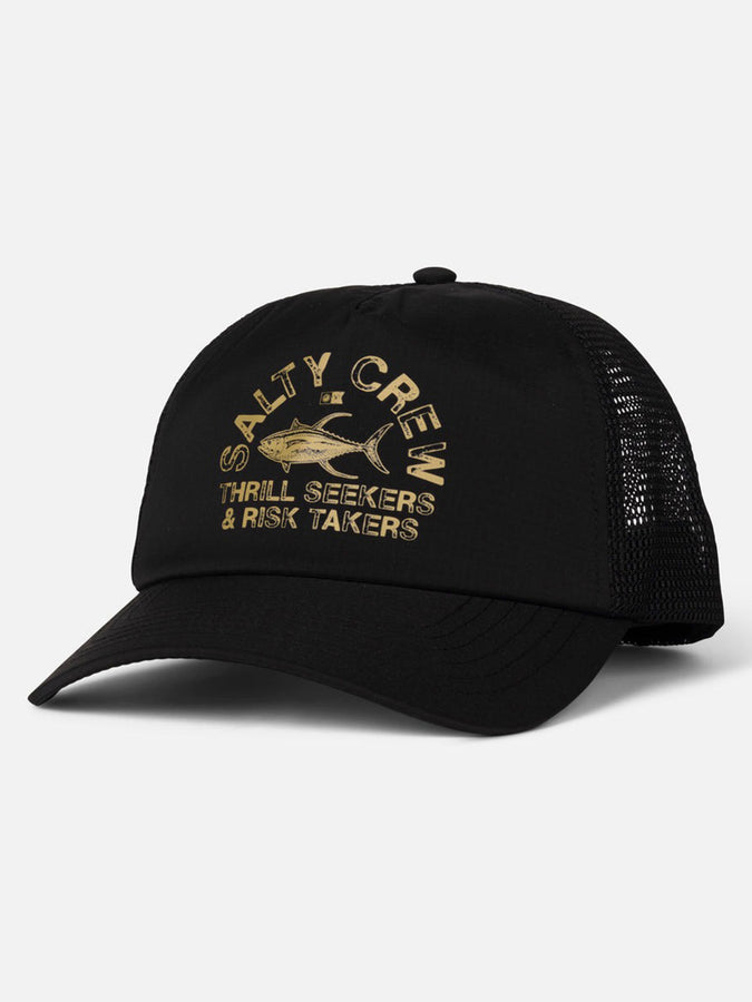 Salty Crew Stamped Trucker Hat | BLACK