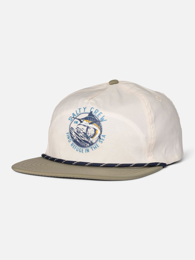 Salty Crew Bow Line Snapback Hat | OFF WHITE FERN
