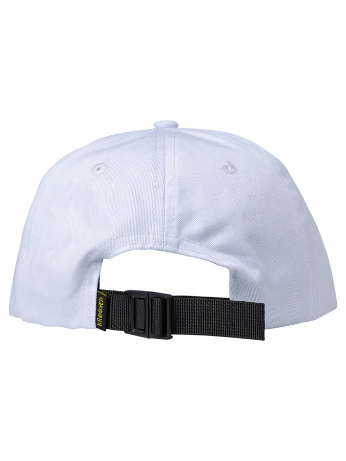 Krooked Eyes Strapback Hat | WHITE/GREEN