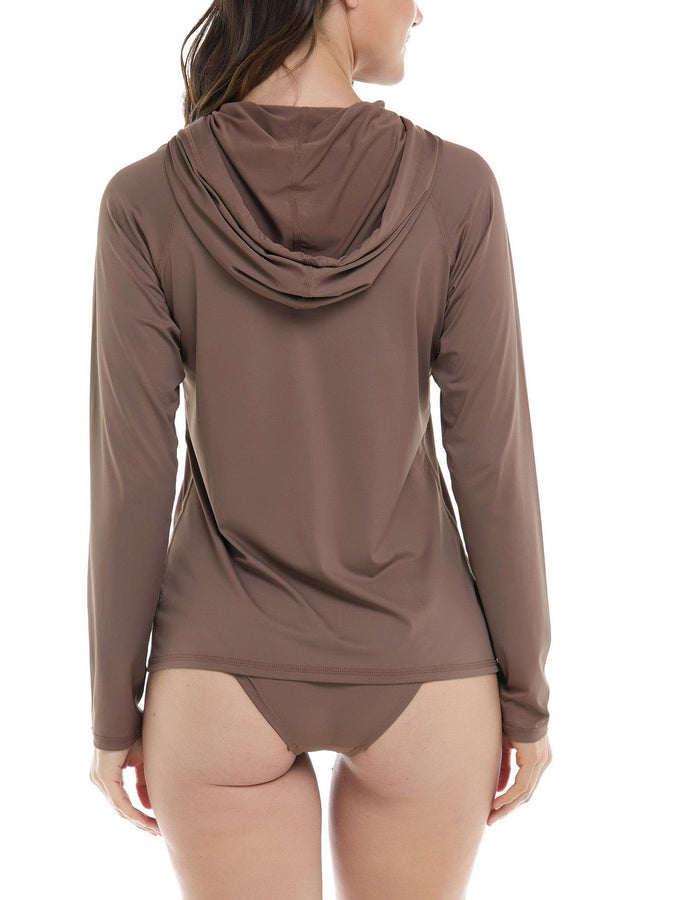 Body Glove Smoothies Barbara Zip Hoodie Rashguard Spring 2026 | LATTE (693)