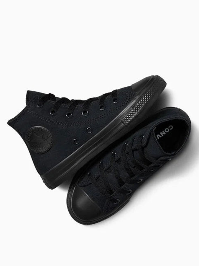 Converse Ctas Hi Black Monochrome Shoes | BLACK MONOCHROME