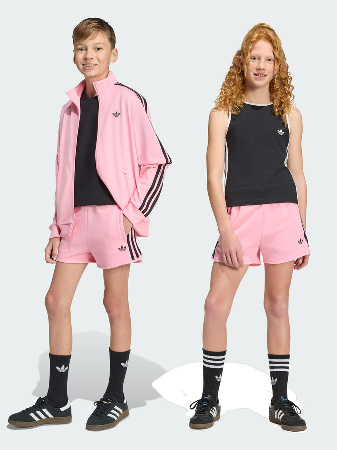 Adidas Adicolor 3 Stripes Sprinter Light Pink Shorts (Youth 7-14) Summer 2026 | LIGHT PINK