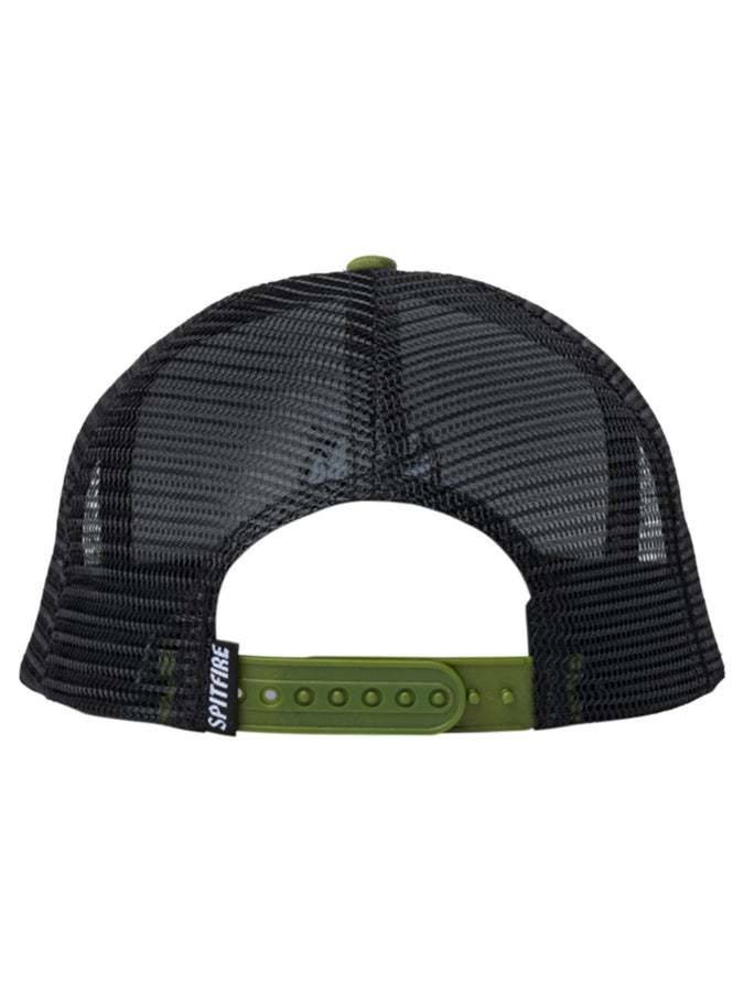 Spitfire Bighead Snapback Hat | OLIVE/BLACK