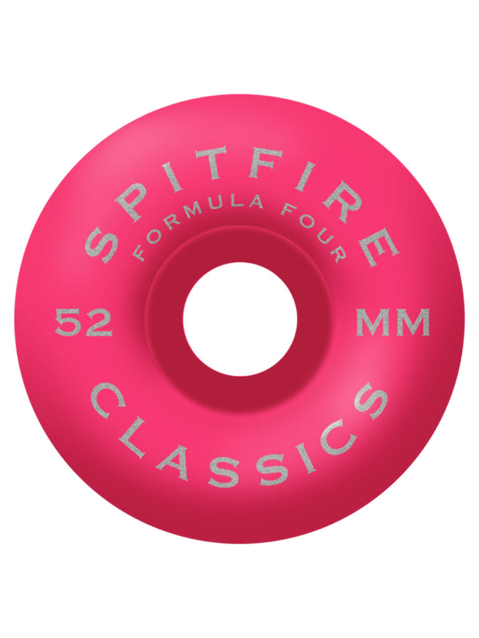Spitfire F4 Floral Classic 52mm Skateboard Wheels | PINK