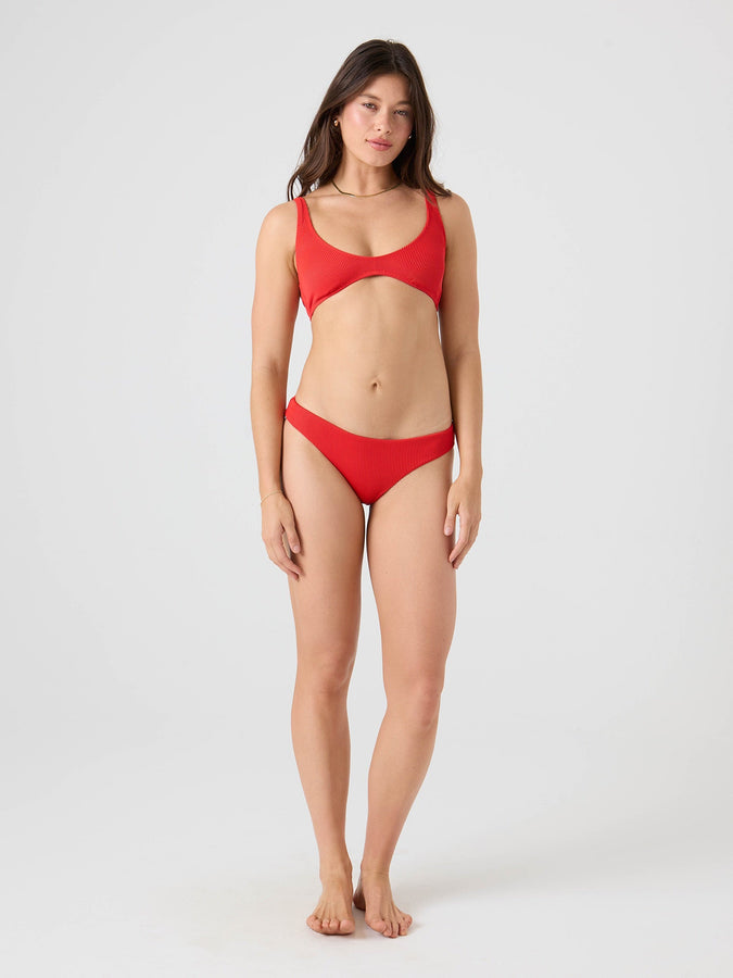 Roxy Rib Roxy Love Scoop Bralette Bikini Top Summer 2026 | RED HOT (RHT)