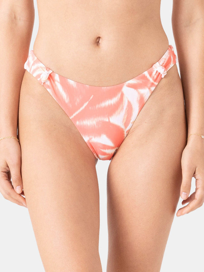 Roxy Palm Haze Knotted Scoop Cheeky Bikini Bottom Spring 2026 | CORALMUL (CM4)
