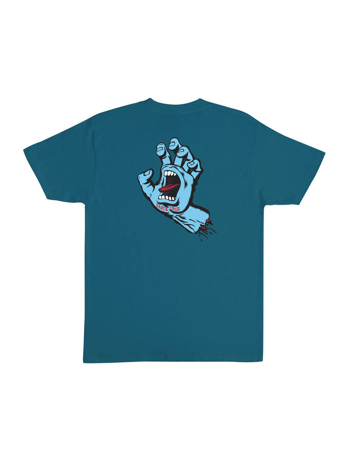 Santa Cruz Screaming Hand T-Shirt Summer 2026 | GALAPAGOS BLUE