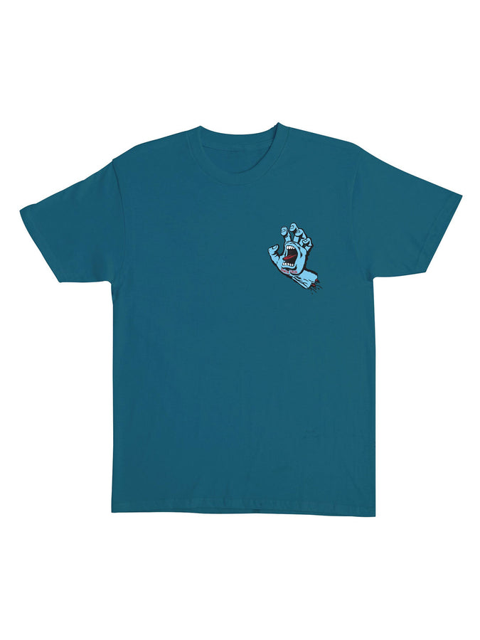 Santa Cruz Screaming Hand T-Shirt Summer 2026 | GALAPAGOS BLUE