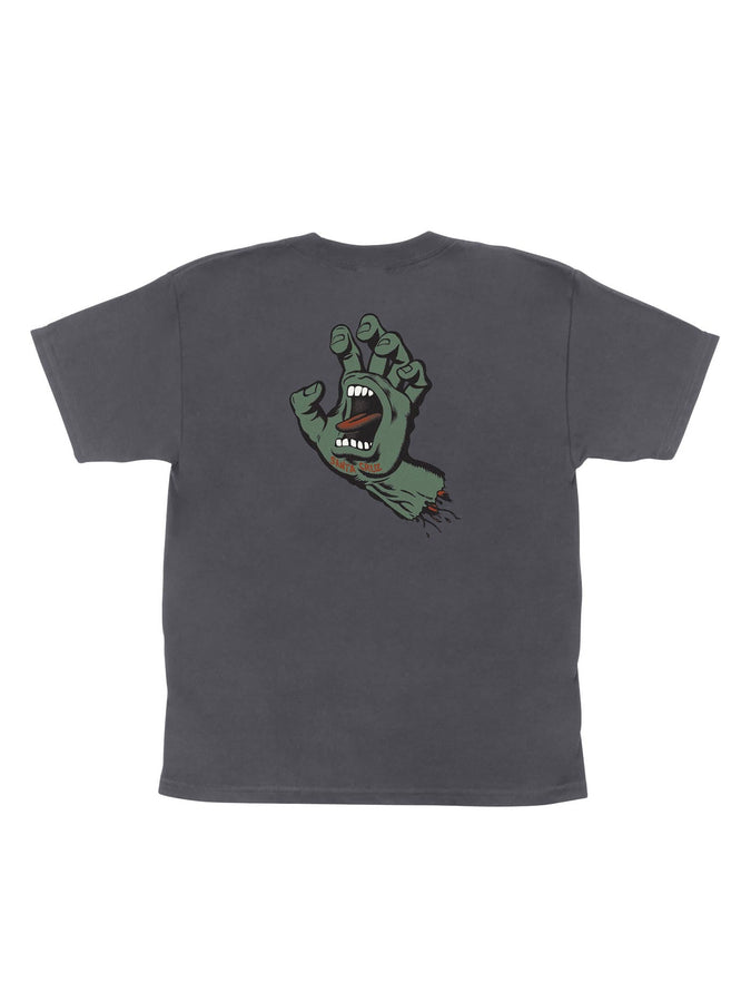 Santa Cruz Screaming Hand T-Shirt Spring 2026 | CHARCOAL/MOSS