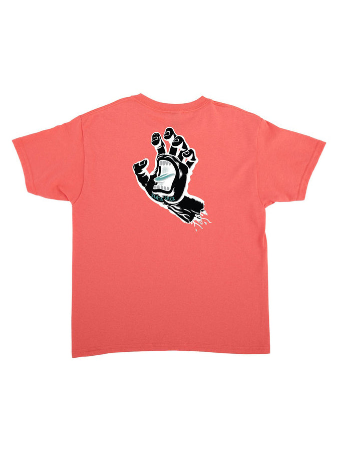 Santa Cruz Screaming Hand T-Shirt Spring 2026 | CORAL SILK INVERTED