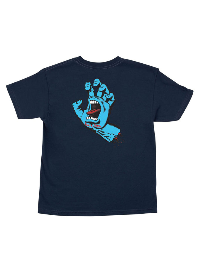 Santa Cruz Screaming Hand T-Shirt Summer 2026 | NAVY/TRUE GLOW