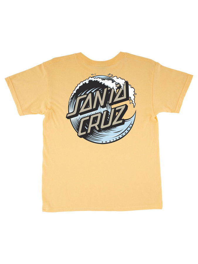 Santa Cruz Wave Dot T-Shirt Spring 2026 | YELLOW HAZE/LIGHT BLUE