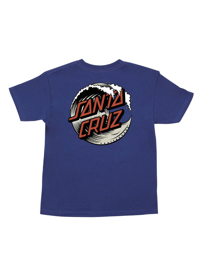Santa Cruz Wave Dot T-Shirt Spring 2026 | COBALT/DUST