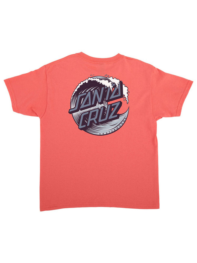Santa Cruz Wave Dot T-Shirt Summer 2026 | CORAL SILK/BLUES