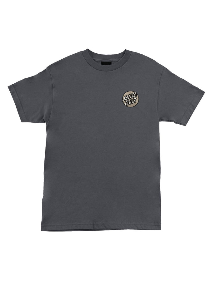 Santa Cruz Cruz Embroidered T-Shirt Spring 2026 | CHARCOAL/TAN
