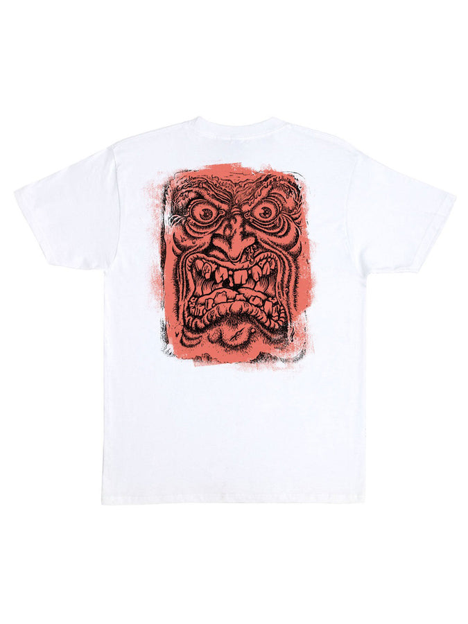 Santa Cruz Roskopp Block Face T-Shirt Spring 2026 | WHITE