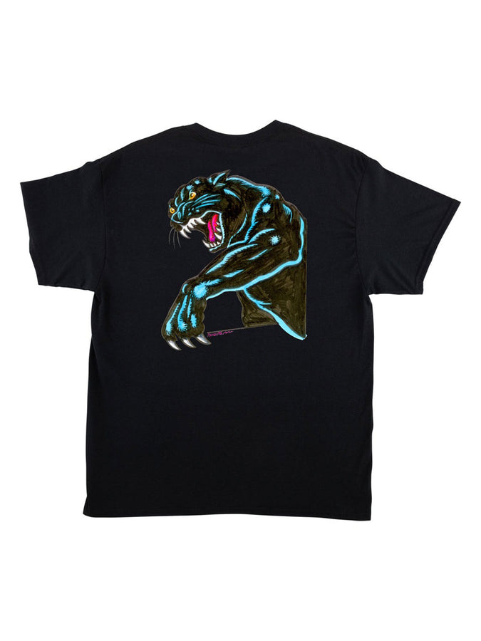 Santa Cruz Natas Sketch Panther T-Shirt Spring 2026 | BLACK