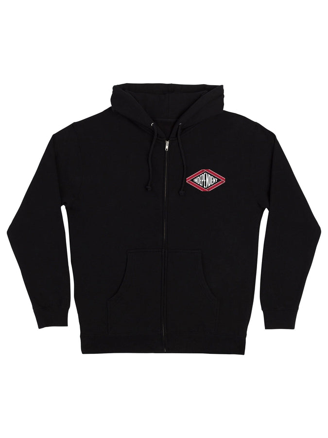 Independent Scroll Zip Hoodie Spring 2026 | BLACK