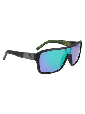 Dragon Remix Matte Black Terra Firma/LL Green Ion Sunglasses