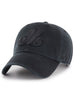 47 MLB Clean Up Black On Black Montreal Expos Hat