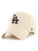 47 MLB Clean Up Natural/Black Emb Los Angeles Dodgers Hat