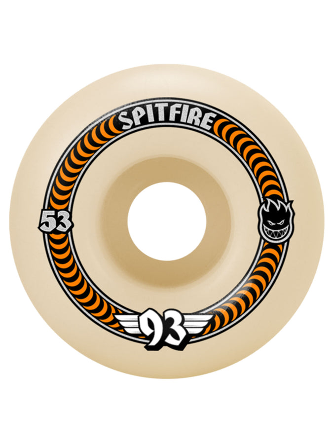 Spitfire F4 Classic 93DU 53mm Skateboard Wheels | NATURAL