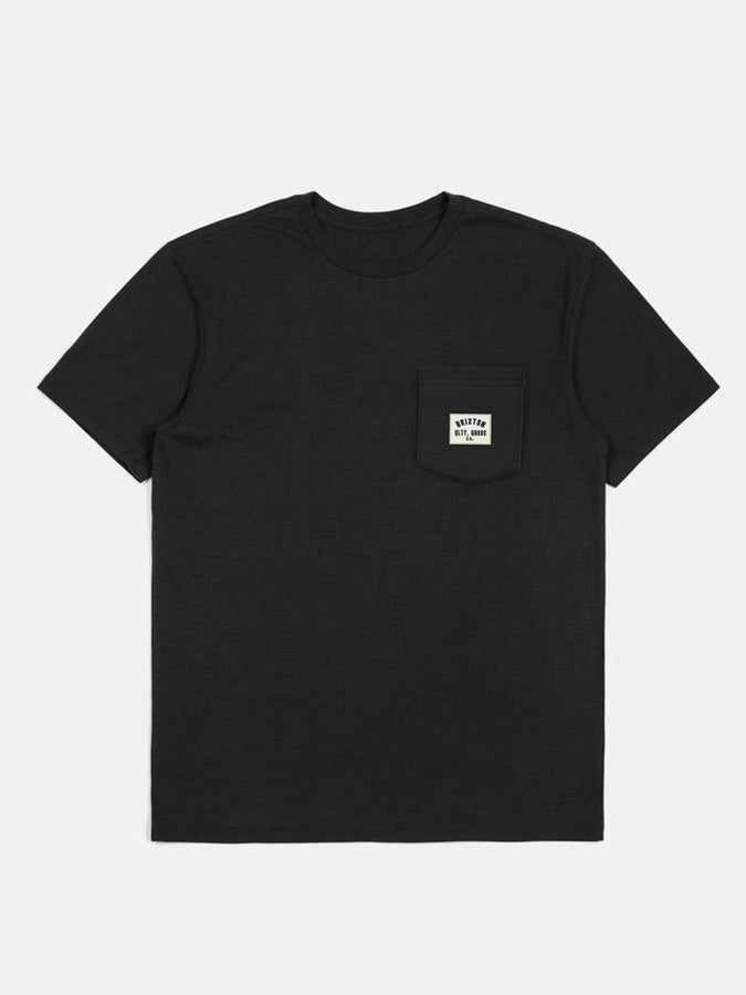 Brixton Woodburn Pocket T-Shirt Spring 2024 | BLACK