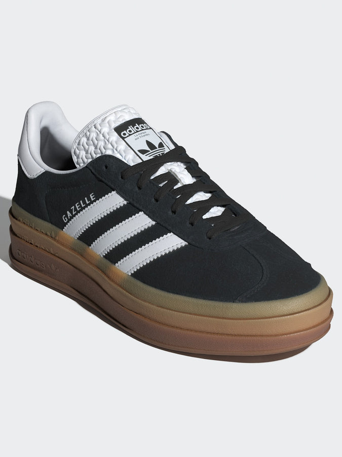 Adidas Gazelle Bold Core Black/White/White Shoes | CORE BLACK/WHITE/WHITE