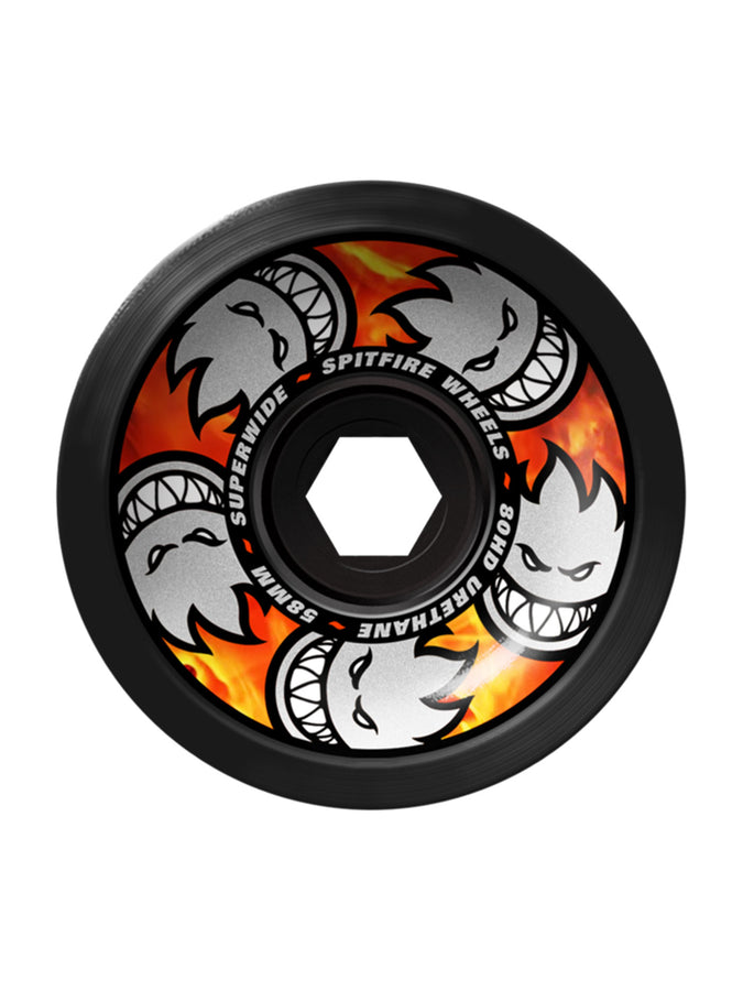 Spitfire 80hd Multiball Superwides Skateboard Wheels | BLACK