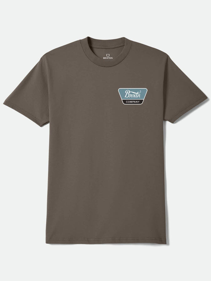 Brixton Linwood T-Shirt Fall 2026 | EARTH/OFF WHITE/JADE