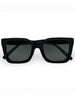 Aire Abstraction Black/Green Mono Sunglasses