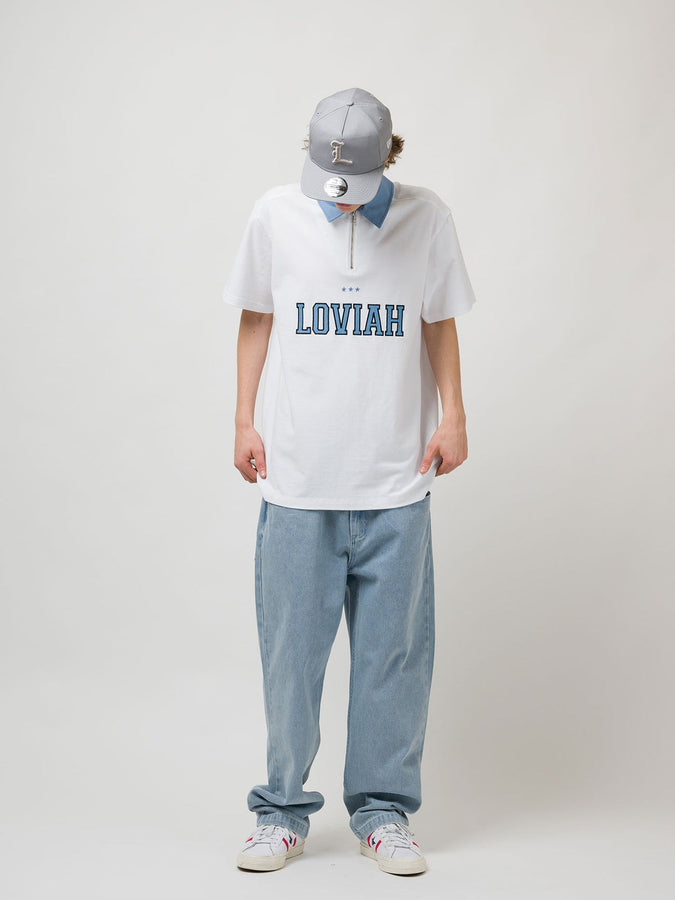 Loviah Og Baggy 5 Pocket Jeans Spring 2026 | WHITE BLUE WASH