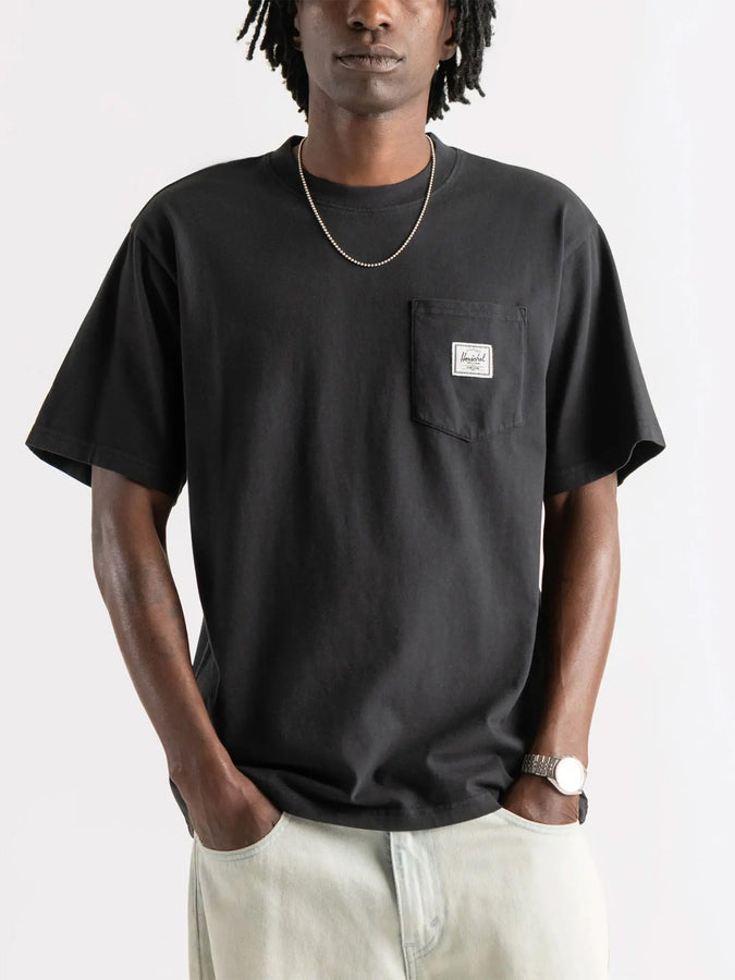 Herschel Pocket T-Shirt Spring 2024 | BLACK (00001)