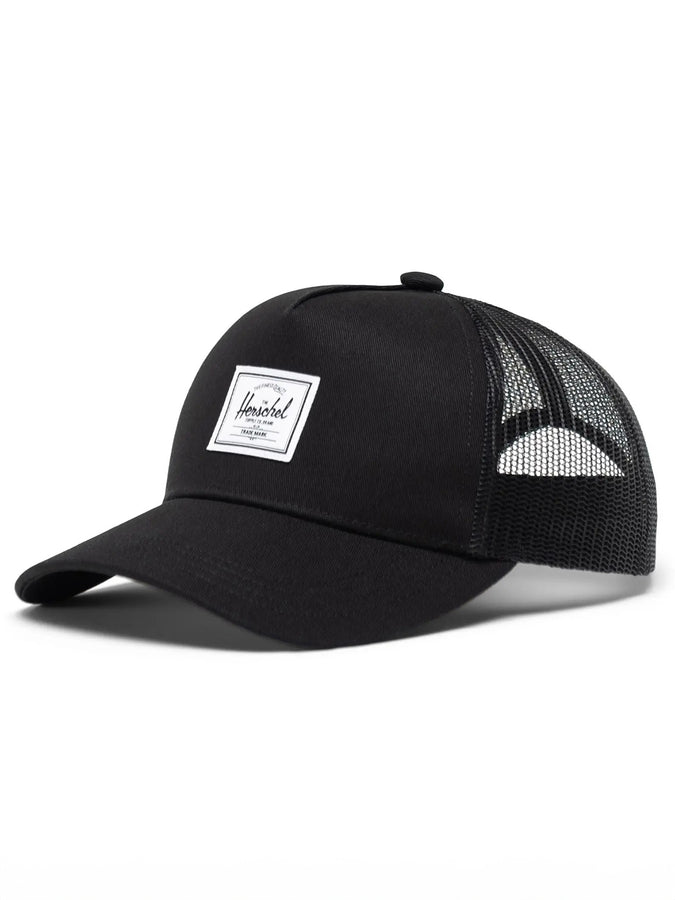 Herschel Whaler Cotton Mesh Snapback Hat | BLACK (00001)